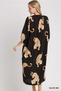 Leopard Black Mix Dress