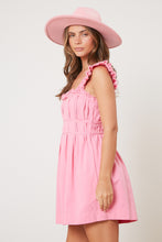 Load image into Gallery viewer, Ruffle Sleeve Washed Pink Romper