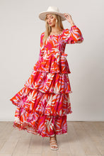 Load image into Gallery viewer, Smocked Palm Leaf Printed Dress