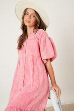 Load image into Gallery viewer, Pink Cotton Midi Dress