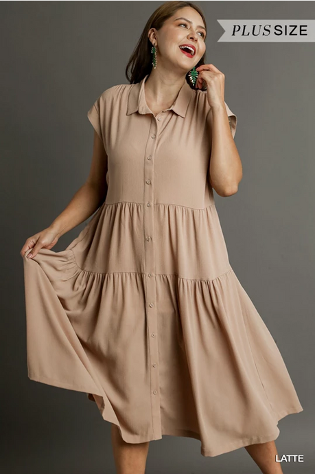 Button Down Front Dress