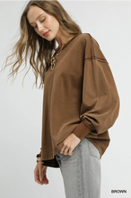 Load image into Gallery viewer, Mineral Washed Oversized Top