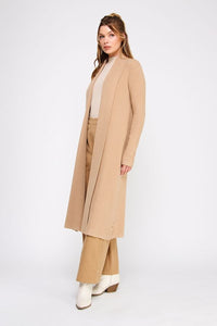 Soft Waffle Long Cardigan