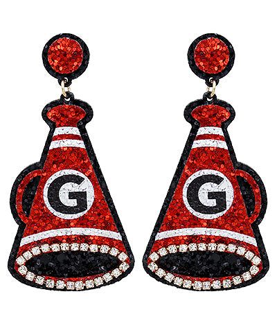 Megaphone Glitter Earrings