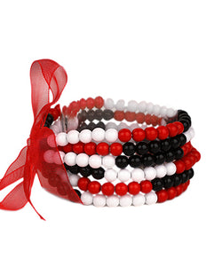 6 Row Bead Stackable Bracelet