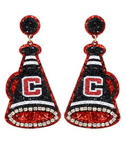 Load image into Gallery viewer, Megaphone Glitter Earrings