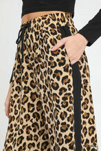 Load image into Gallery viewer, Drawstring Wide Leg Leopard Print Pants