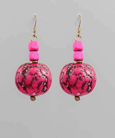 Coco bead earring