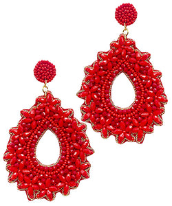 Beaded Teardrop Earring