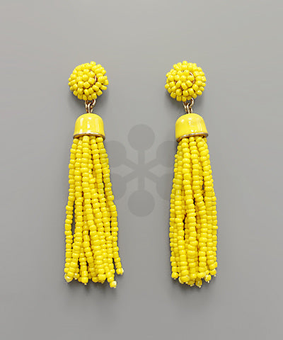 Beaded Tassel Earrings