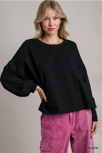 Waffle Sleeve Top