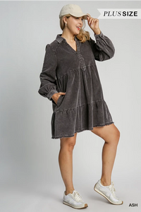 Plus Size Corduroy Dress