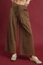 Load image into Gallery viewer, French Terry Wide-Leg Drawstring Pants
