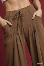 Load image into Gallery viewer, French Terry Wide-Leg Drawstring Pants