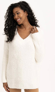 Renuar Fuzzy V-Neck Sweater