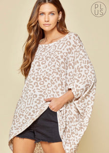 Taupe Leopard Top