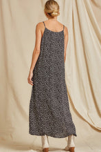 Load image into Gallery viewer, Black Polka Dot Maxi Dress