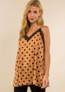 Polkadot Lace Cami