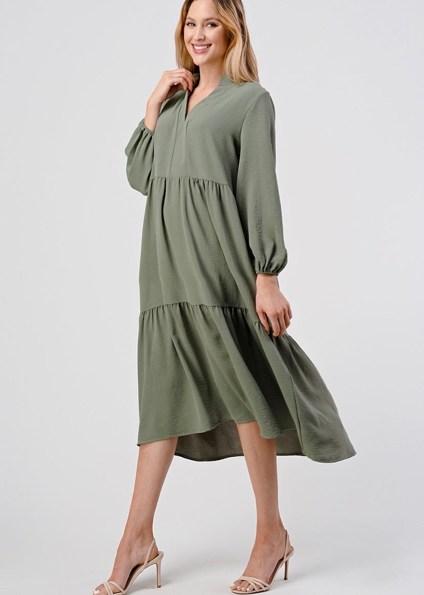 Sage Mid Dress