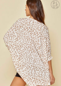 Taupe Leopard Top