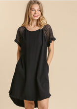 Load image into Gallery viewer, Crochet Short Sleeve Dress