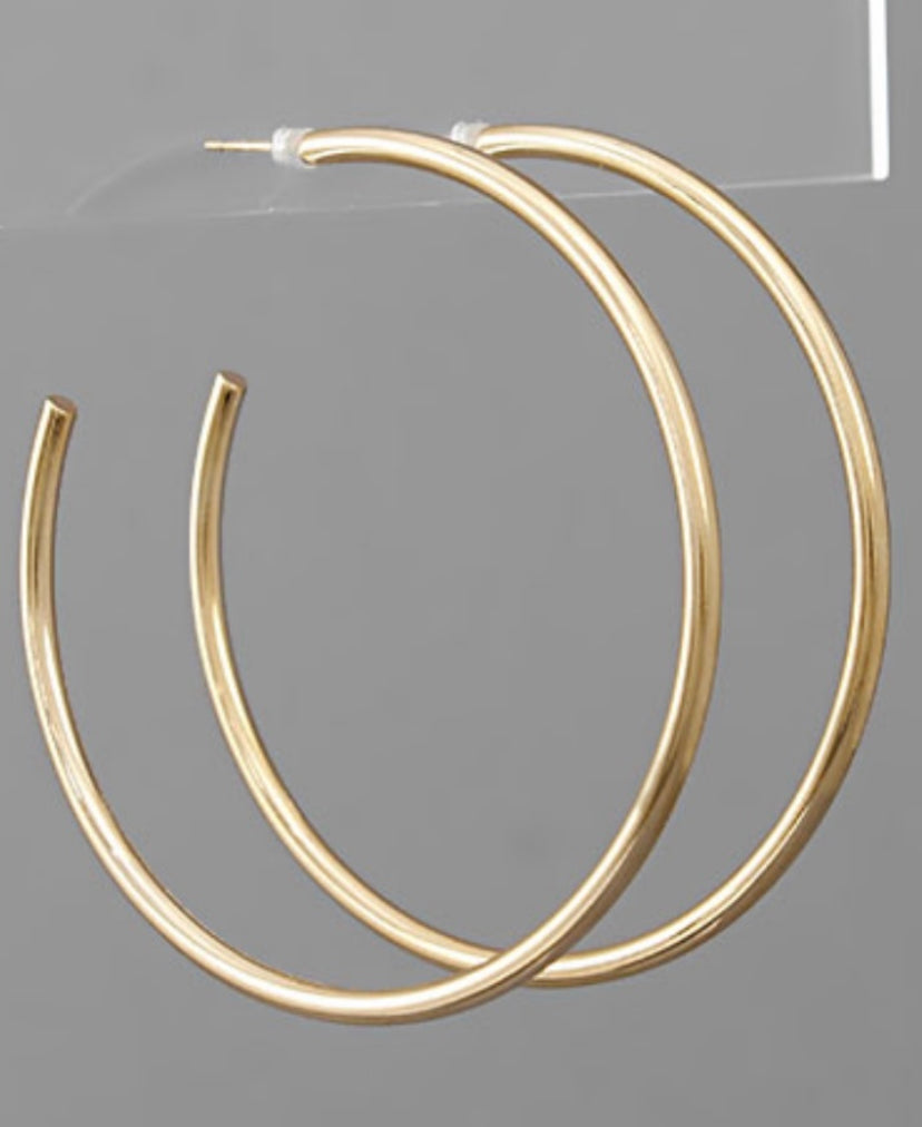 60 mm Gold Hoops