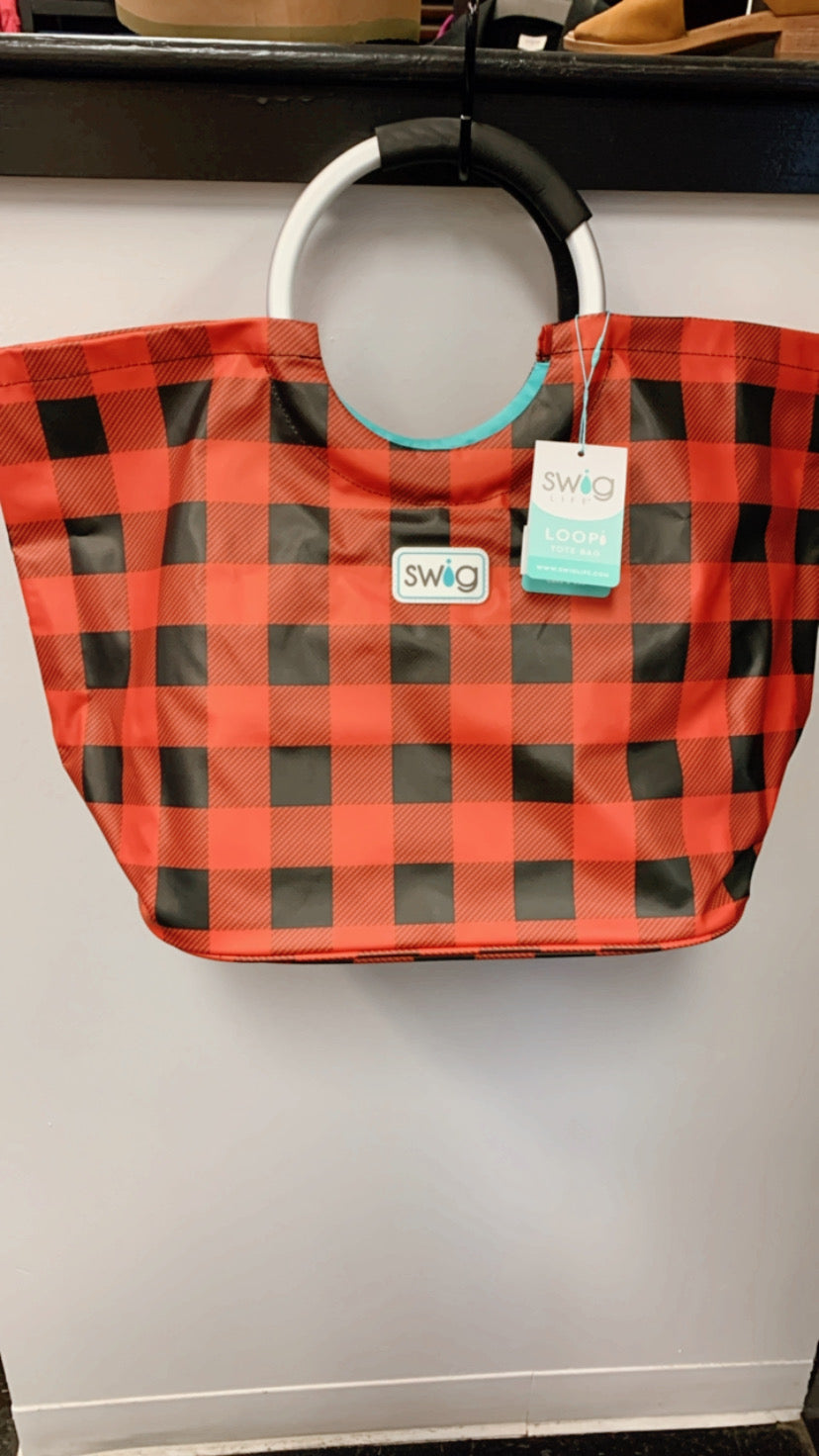 Buffalo Plaid Tote Bag