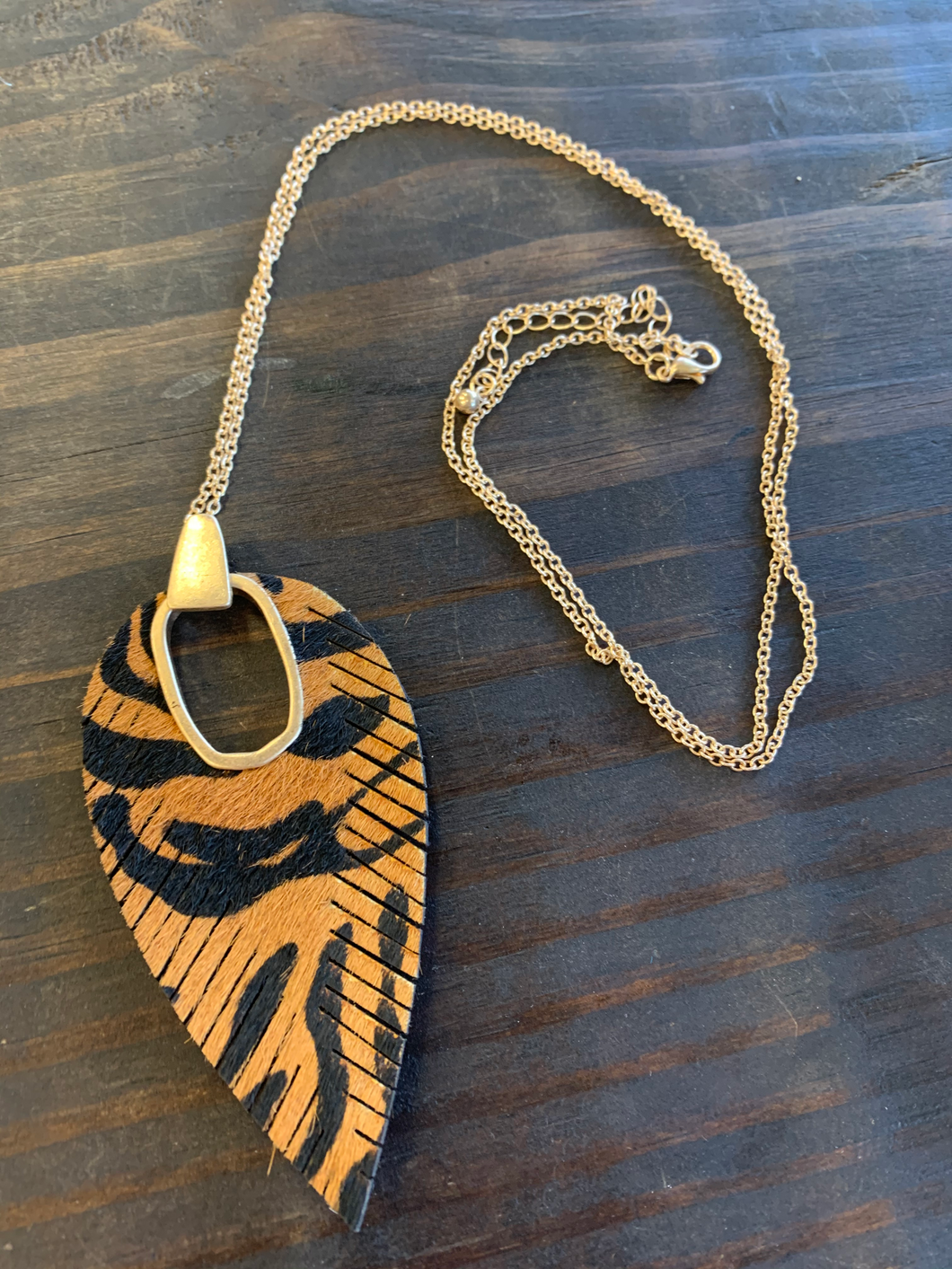 Tiger Feather Necklace