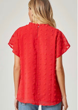 Load image into Gallery viewer, Red Dotted Blouse