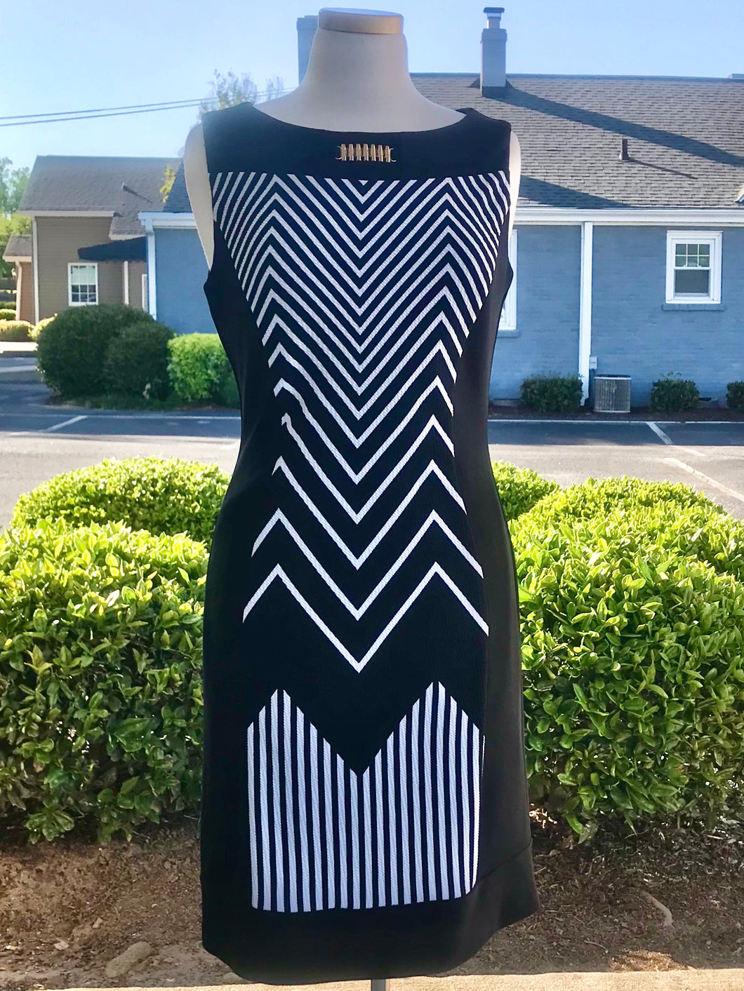 Frank Lyman Black and White Dress