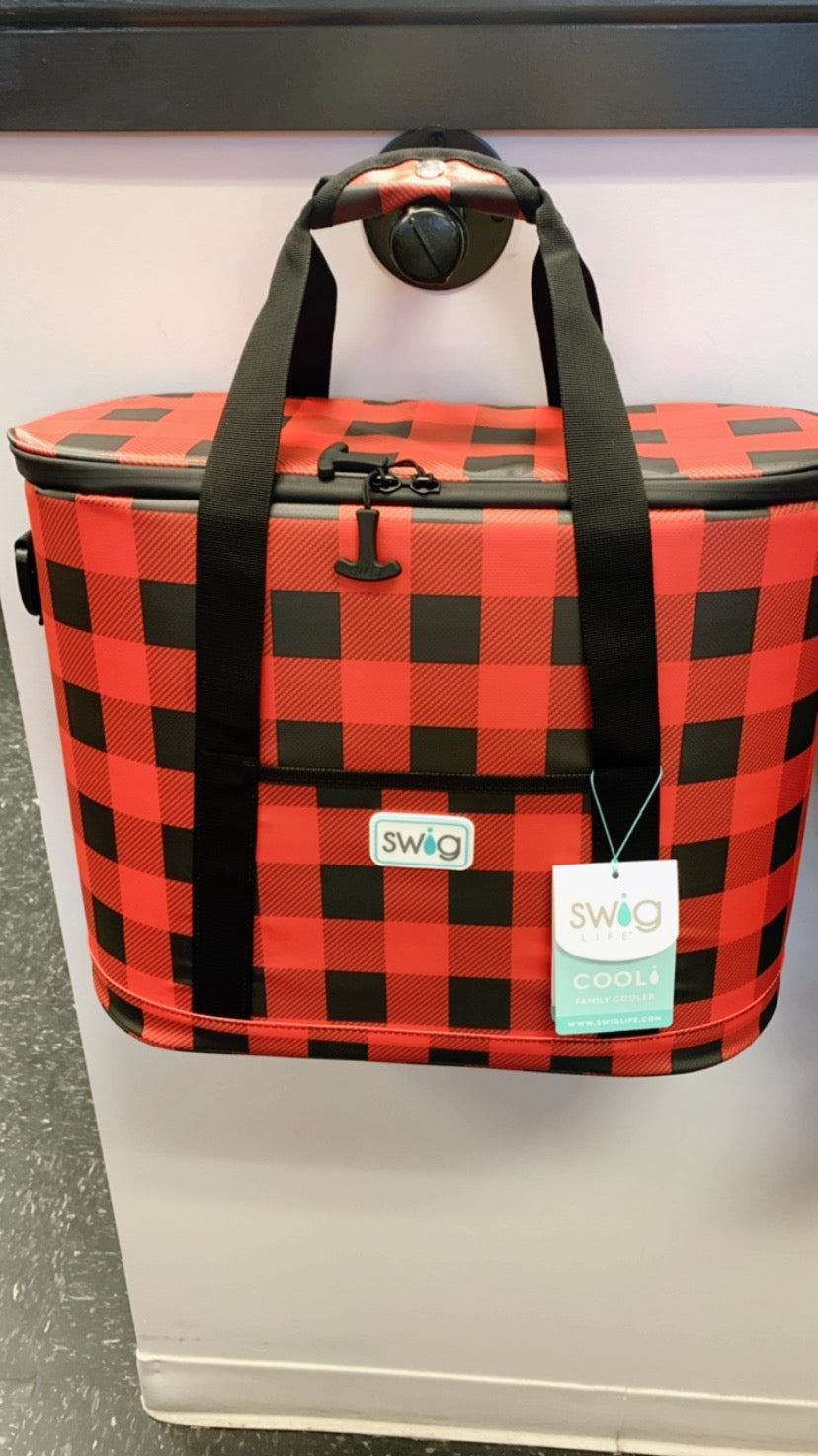 Buffalo Plaid Family Cooler