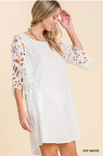 Load image into Gallery viewer, White Brocade Dress