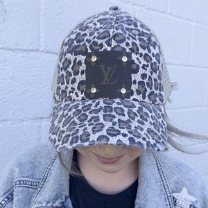 Louis Vuitton, Accessories, Louis Vuitton Patch Cheetah Print Hat