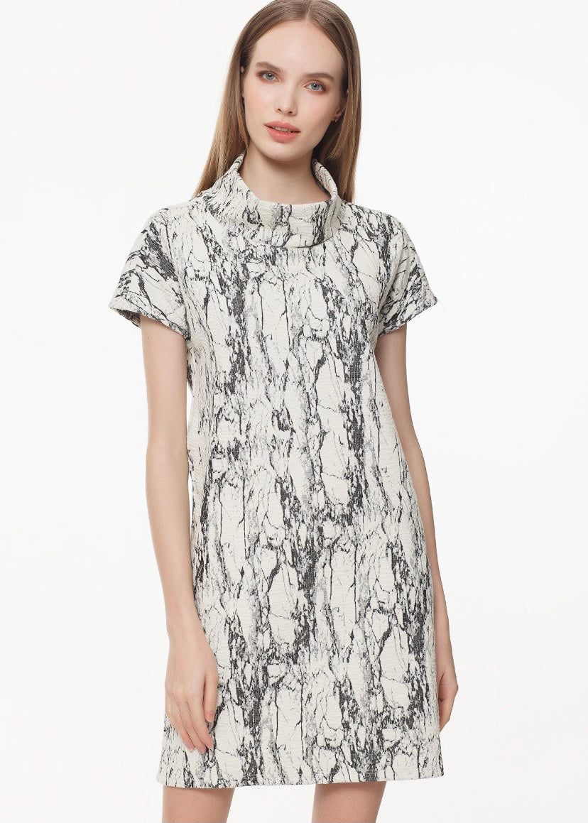 Jackie Funnel Neck Dress