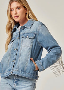 Denim Jacket With Sequin