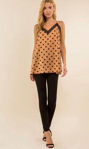 Polkadot Lace Cami