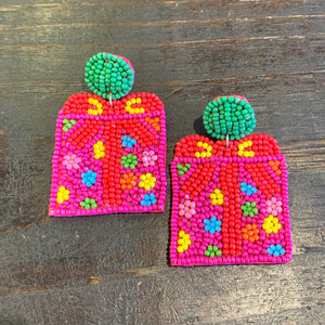 Gift Box Earring