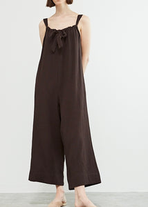 Black Cotton Jumpsuit