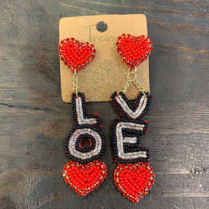 "LOVE" Dangle Earring