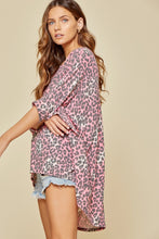 Load image into Gallery viewer, Hot Pink Leopard Top