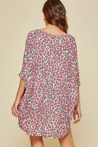 Hot Pink Leopard Top