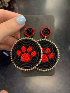 Paw Disk Earring