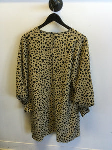 Polkadot Bubble Sleeve Dress