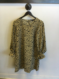 Polkadot Bubble Sleeve Dress