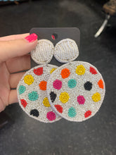 Load image into Gallery viewer, Polka Dot Beaded Earring