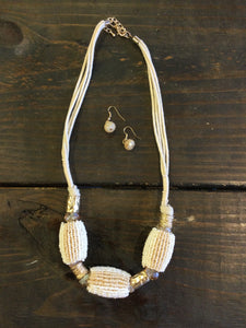 Ivory Beaded Set